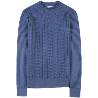 best Twist Sweater Men's Half Turtleneck Sweater Slim Coarse Sweater Base 0 shop online at M2K Trends for