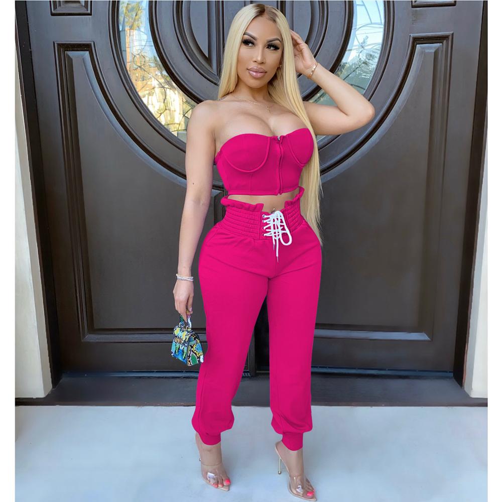 best two peice set for women two piece outfits 2 pieces sets women outfits crop tops pants tracksuit clothes for female Active Two 2 Pieces Set for Women shop online at M2K Trends for