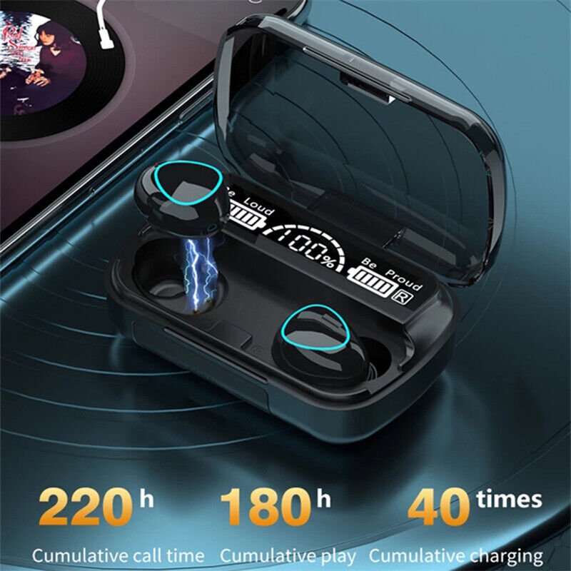 best TWS Wireless Earbuds Bluetooth 5.0 Waterproof Headset Headphones Bluetooth Earphones Sport Waterproof Headset earbuds shop online at M2K Trends for Affordable Bluetooth earphones