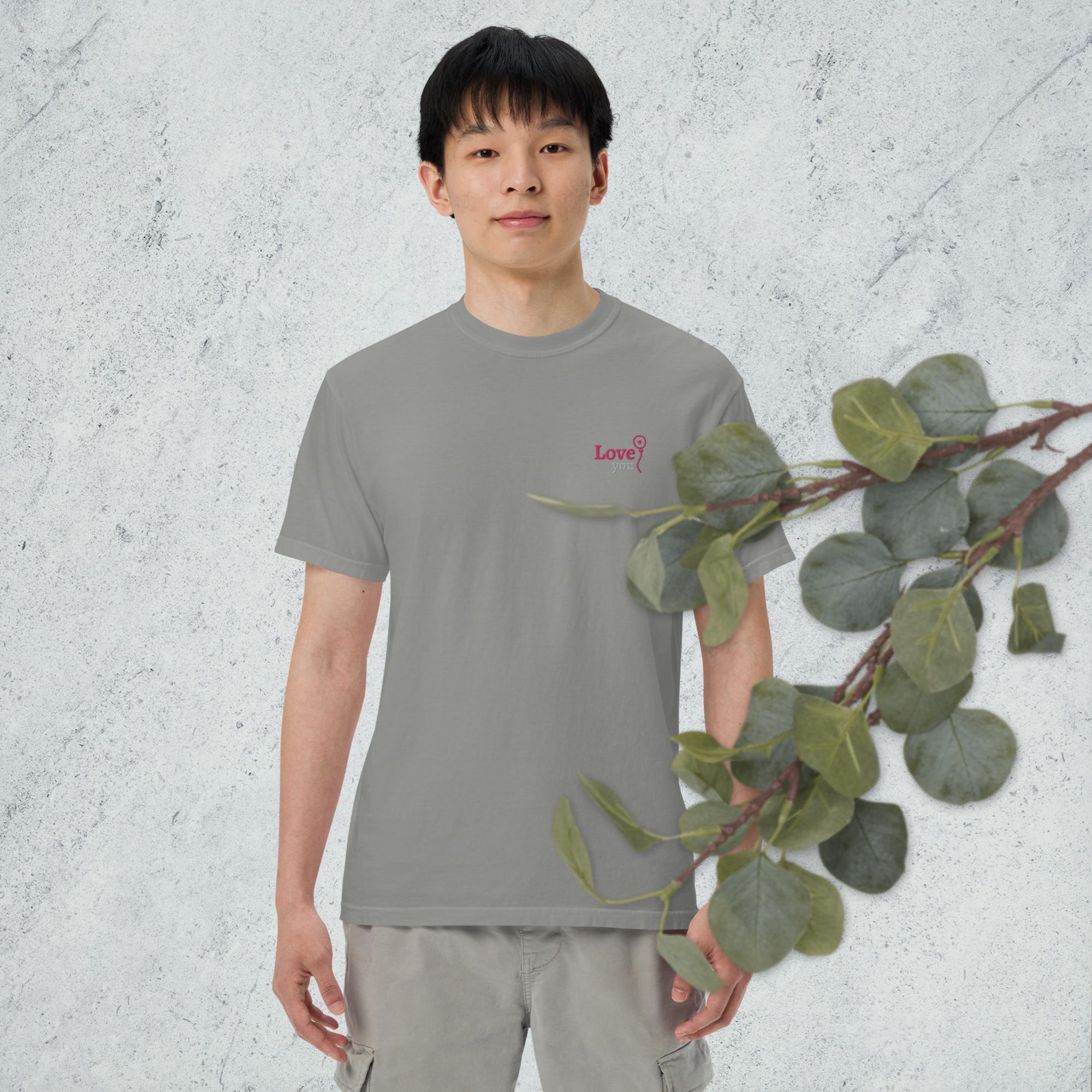 best Unisex garment-dyed heavyweight love t-shirt T-Shirt shop online at M2K Trends for Casual wear Graphic tees