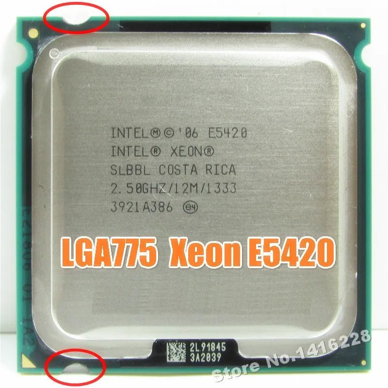 best Used works on LGA 775 motherboard Xeon E5420 Processor 2.5GHz 12M 1333Mhz close to Core 2 Quad Q6600 cpu shop online at M2K Trends for
