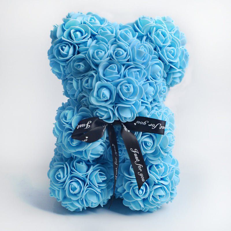 best Valentine's Day Gift Rose Bear Eternal Flower Rose Teddy Bear PE Foam Bear 25cm Valentines Day Other shop online at M2K Trends for gift