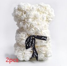 best Valentine's Day Gift Rose Bear Eternal Flower Rose Teddy Bear PE Foam Bear 25cm Valentines Day Other shop online at M2K Trends for gift