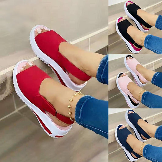 best Velcro Casual Summer Women Sandals Fish Mouth Sandals 0 shop online at M2K Trends for