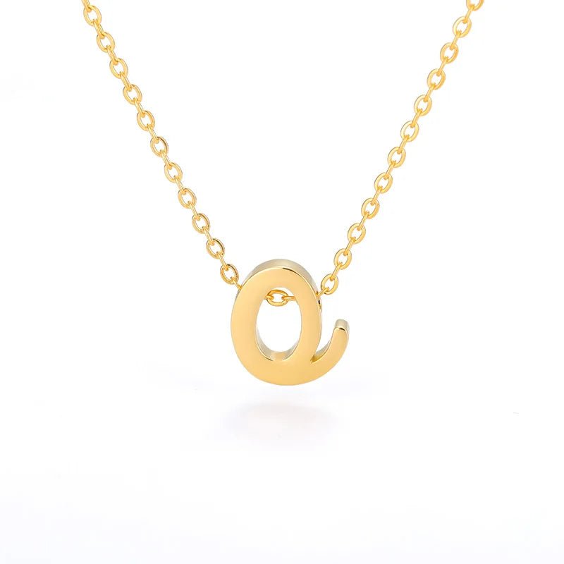 best Vintage Tiny Initial Letter Necklaces For Women Stainless Steel Old English Letter Necklace Birthday Gothic Jewelry Gift Femme shop online at M2K Trends for