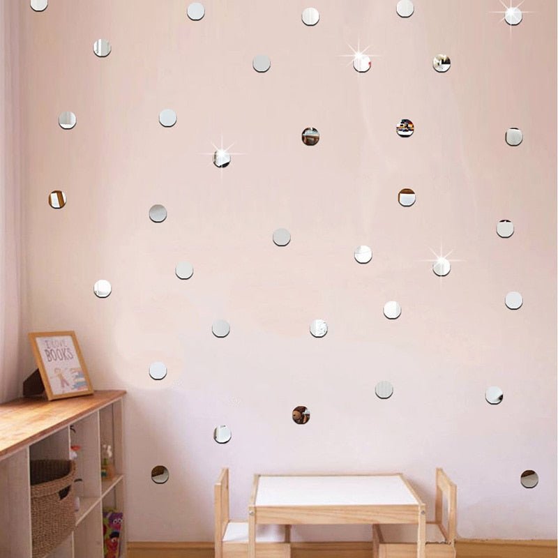 best Wall Sticker Gold Polka Dots Round Shape Decal Accessories 0 shop online at M2K Trends for