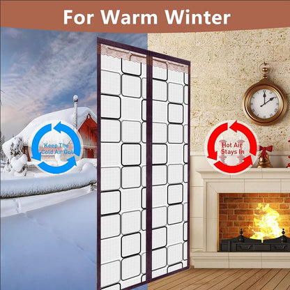 best Warm Air Conditioner Door Curtain Transparent Magnetic Winter Gadgets 0 shop online at M2K Trends for