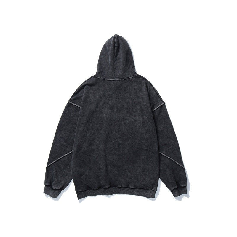 best Washed solid color sweater hooded sweater 0 shop online at M2K Trends for