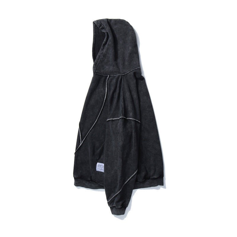 best Washed solid color sweater hooded sweater 0 shop online at M2K Trends for