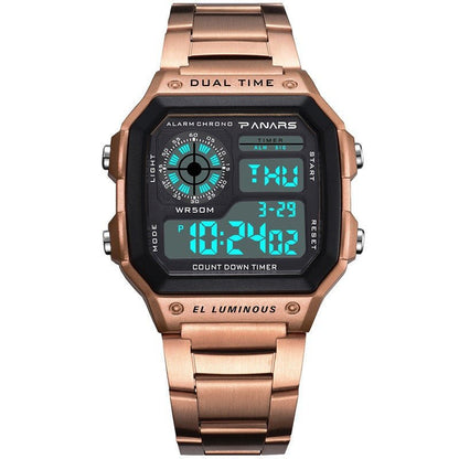 best Waterproof Multifunctional Waterproof Sports Watch Square Fashion Electronic Watch Jewelry & Watches shop online at M2K Trends for