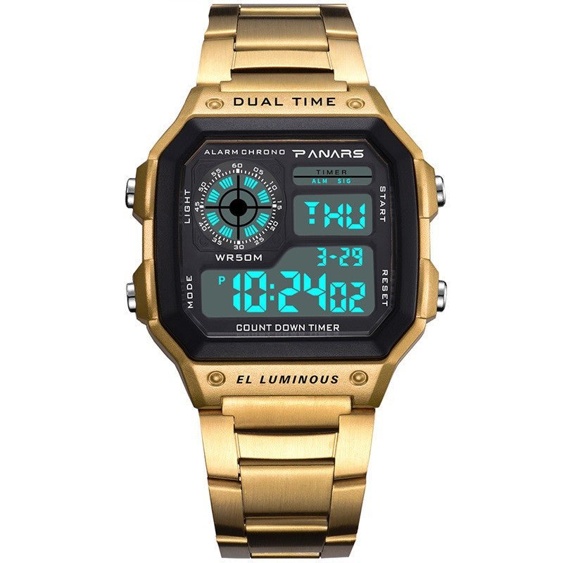 best Waterproof Multifunctional Waterproof Sports Watch Square Fashion Electronic Watch Jewelry & Watches shop online at M2K Trends for