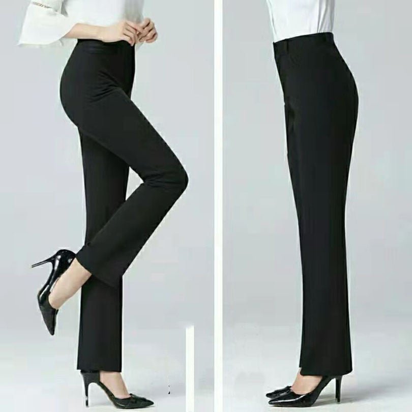 best Wide Leg Long Pants Black Professional Straight Pants women pants shop online at M2K Trends for Women