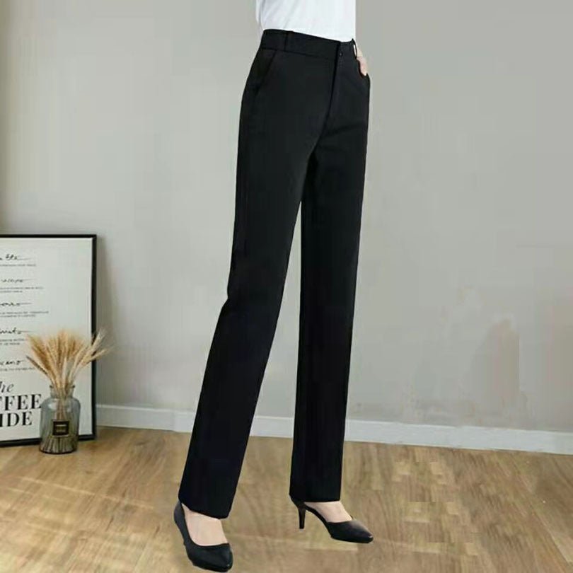 best Wide Leg Long Pants Black Professional Straight Pants women pants shop online at M2K Trends for Women