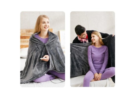 best Winter Flannel Heated Blanket Cold Protection Body Warmer Usb Heated Warm Shawl Electric Heated Plush Blanket 0 shop online at M2K Trends for