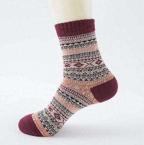 best Winter Thick Warm Stripe Wool Socks Casual Sock Business Socks 0 shop online at M2K Trends for