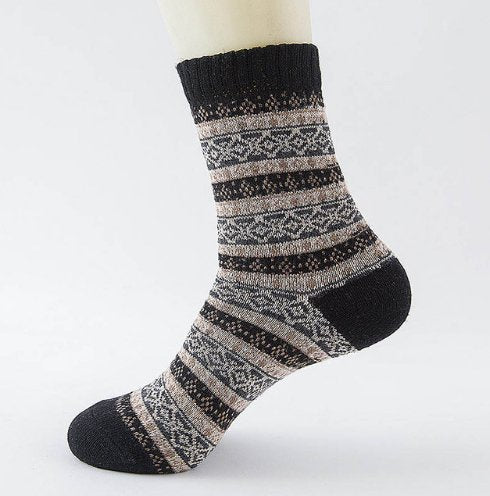 best Winter Thick Warm Stripe Wool Socks Casual Sock Business Socks 0 shop online at M2K Trends for