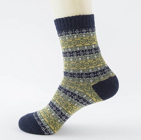 best Winter Thick Warm Stripe Wool Socks Casual Sock Business Socks 0 shop online at M2K Trends for