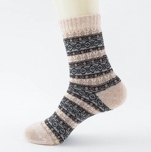 best Winter Thick Warm Stripe Wool Socks Casual Sock Business Socks 0 shop online at M2K Trends for