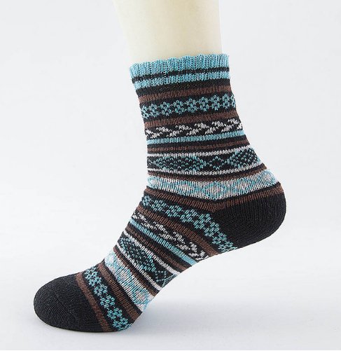 best Winter Thick Warm Stripe Wool Socks Casual Sock Business Socks 0 shop online at M2K Trends for