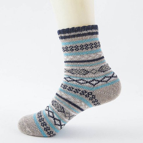 best Winter Thick Warm Stripe Wool Socks Casual Sock Business Socks 0 shop online at M2K Trends for