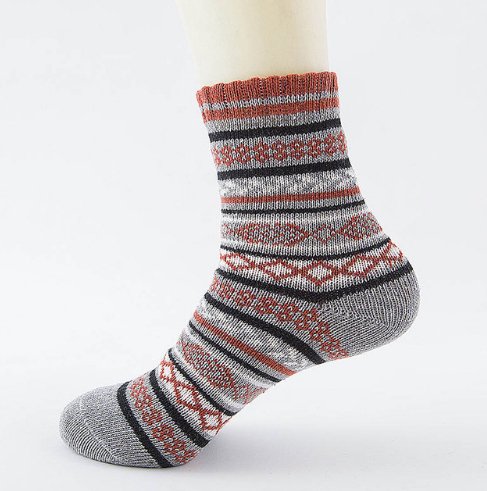 best Winter Thick Warm Stripe Wool Socks Casual Sock Business Socks 0 shop online at M2K Trends for