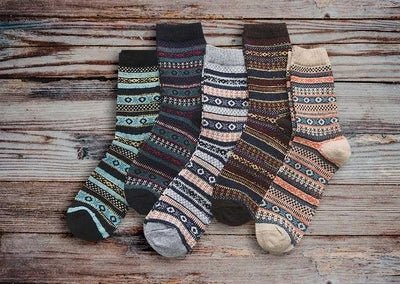 best Winter Thick Warm Stripe Wool Socks Casual Sock Business Socks 0 shop online at M2K Trends for