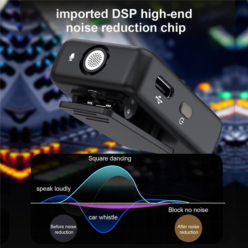 best Wireless Lavalier Recording Microphone Dual Channel Lapel Mic System with 98ft for Smartphone DSLR Camera DV Vlog YouTube Live shop online at M2K Trends for