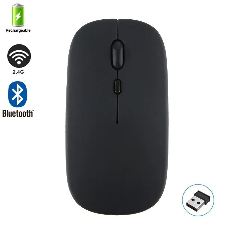 best Wireless Mouse 2.4G Bluetooth Mice for Macbook Samsung Laptop Silent Ergonomic Rechargeable Mice with LED Backlit USB Mice shop online at M2K Trends for