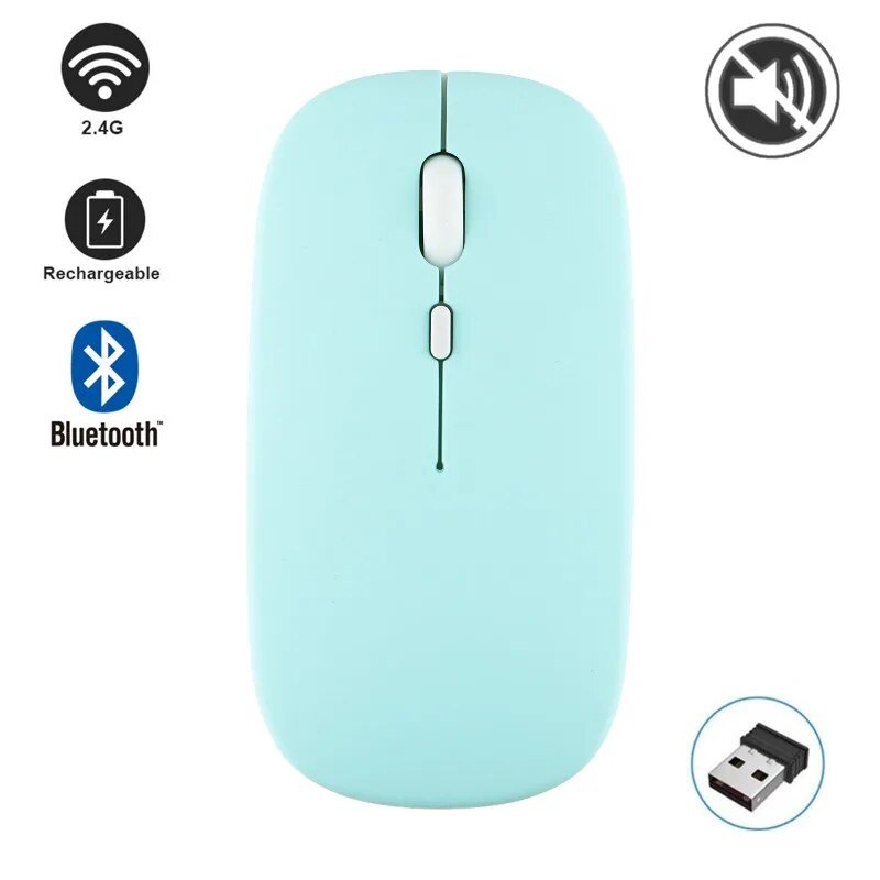 best Wireless Mouse 2.4G Bluetooth Mice for Macbook Samsung Laptop Silent Ergonomic Rechargeable Mice with LED Backlit USB Mice shop online at M2K Trends for