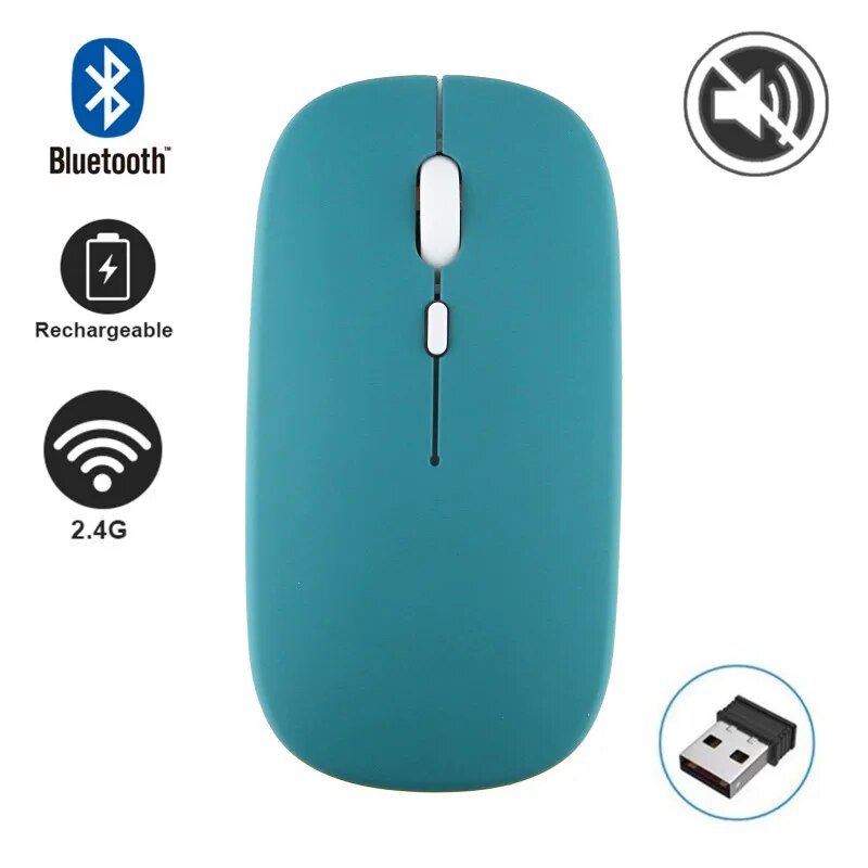 best Wireless Mouse 2.4G Bluetooth Mice for Macbook Samsung Laptop Silent Ergonomic Rechargeable Mice with LED Backlit USB Mice shop online at M2K Trends for