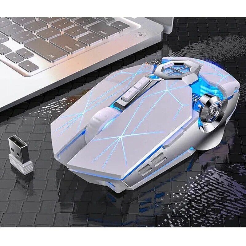 best Wireless Optical 2.4G USB Gaming Mouse 1600DPI 7 Color LED Backlit Rechargeable Silent Mice For PC Laptop shop online at M2K Trends for Wireless