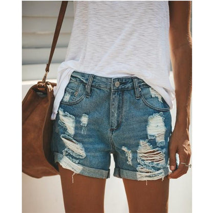 best Women denim shorts ripped 0 shop online at M2K Trends for