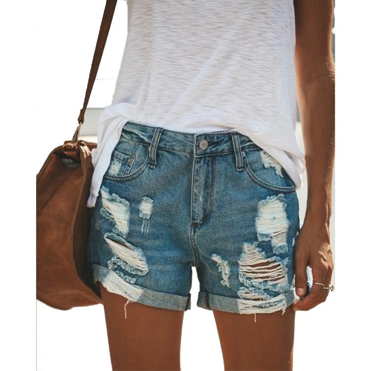 best Women denim shorts ripped 0 shop online at M2K Trends for