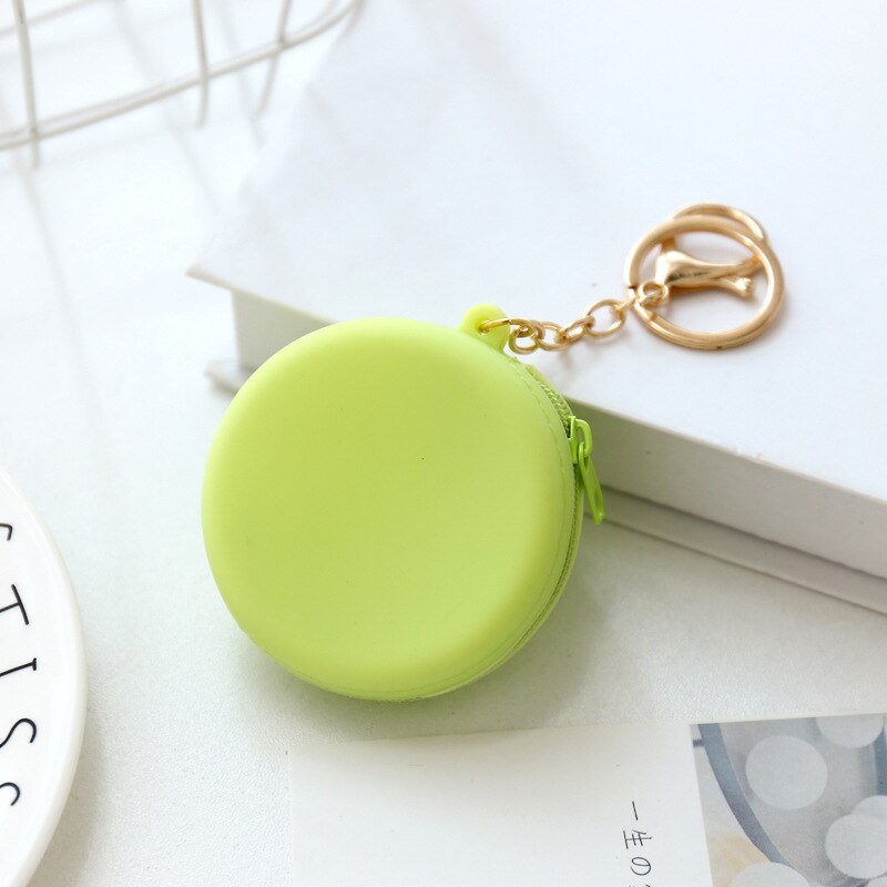 best Women Girls Coin Key Bag Cute Round Silicone Candy Color Coin Purse Small Wallet Mini Data Cable Headset Bag Purses Kid Gift 0 shop online at M2K Trends for