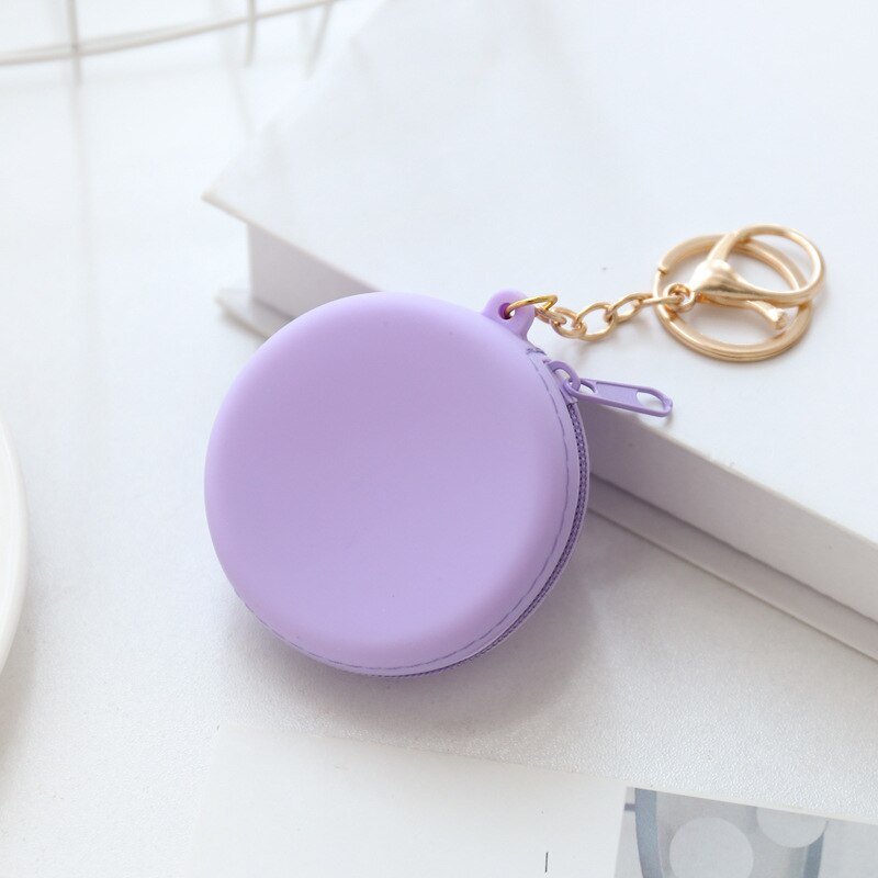 best Women Girls Coin Key Bag Cute Round Silicone Candy Color Coin Purse Small Wallet Mini Data Cable Headset Bag Purses Kid Gift 0 shop online at M2K Trends for