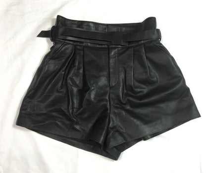 best Women Harajuku Genuine Leather shorts 0 shop online at M2K Trends for