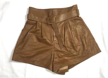 best Women Harajuku Genuine Leather shorts 0 shop online at M2K Trends for