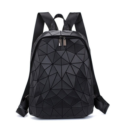 best Women Hologram Backpack School Matte Geometric Backpacks Girls Travel Shoulder Bags For Women Totes Luxury Shoulder Bag Silver 0 shop online at M2K Trends for