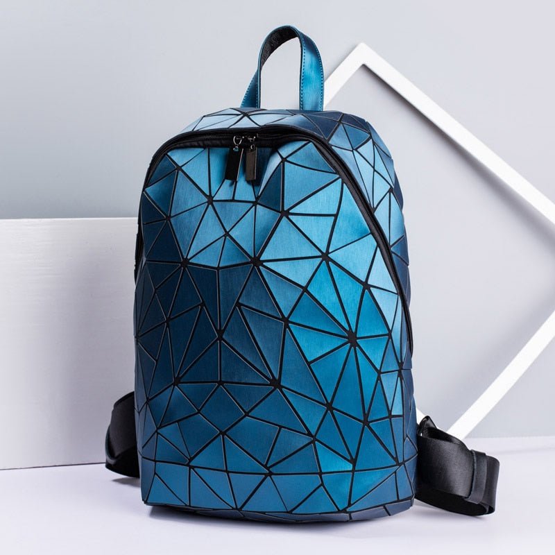 best Women Hologram Backpack School Matte Geometric Backpacks Girls Travel Shoulder Bags For Women Totes Luxury Shoulder Bag Silver 0 shop online at M2K Trends for