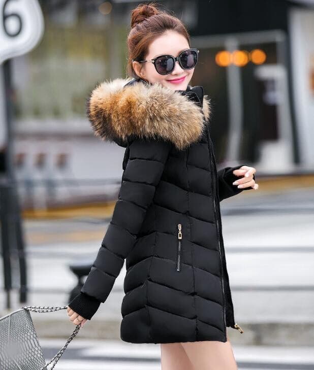 best Women Hooded With Fur Jackets & Coats shop online at M2K Trends for 2022 New Arrival Winter Jacket Women