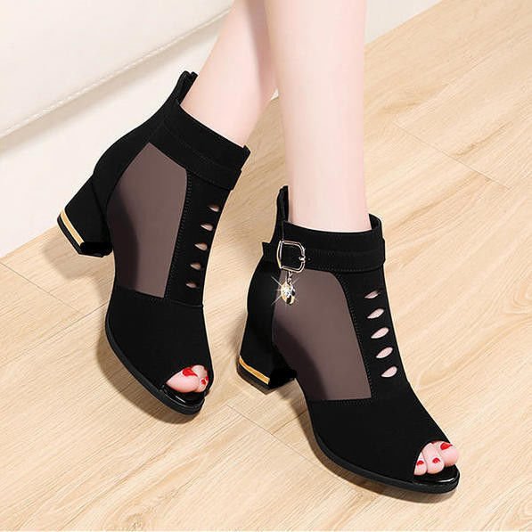 best Women Peep Toe Sandals Boots Footwear shop online at M2K Trends for Ankle Boots