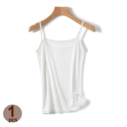 best Women Summer Shirt Camisole Tank Cotton Soft Elastic Washable Wear-resistant Versatile Vest Yoga Fitness Sports Bra Underwear 0 shop online at M2K Trends for