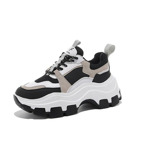 best Women Chunky Sneakers Thick Bottom Platform Vulcanize Shoes Fashion Breathable Running Shoe women`s shoes shop online at M2K Trends for women`s shoes