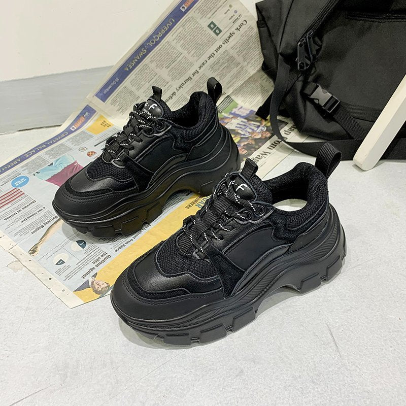 best Women Chunky Sneakers Thick Bottom Platform Vulcanize Shoes Fashion Breathable Running Shoe women`s shoes shop online at M2K Trends for women`s shoes