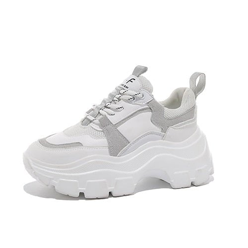 best Women Chunky Sneakers Thick Bottom Platform Vulcanize Shoes Fashion Breathable Running Shoe women`s shoes shop online at M2K Trends for women`s shoes