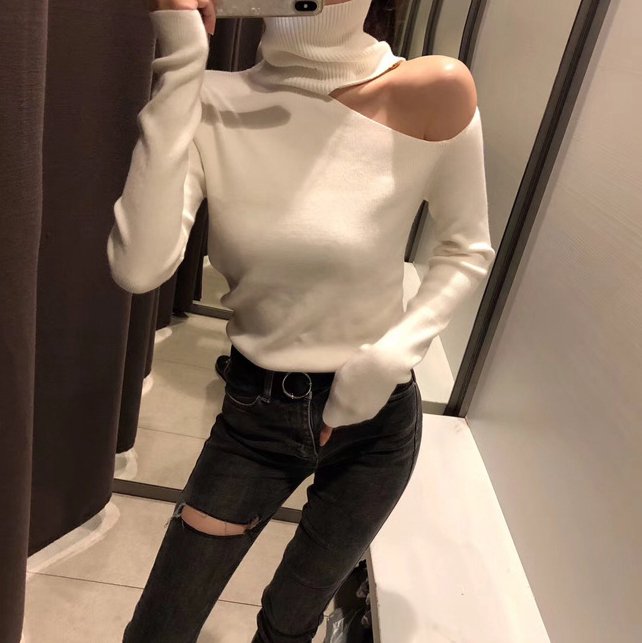 best Women's bottoming sweater long sleeve sweater 0 shop online at M2K Trends for