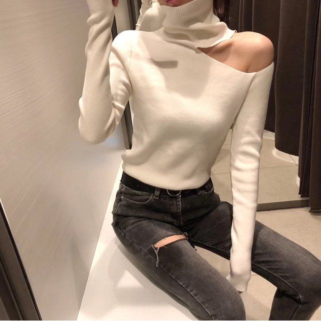 best Women's bottoming sweater long sleeve sweater 0 shop online at M2K Trends for