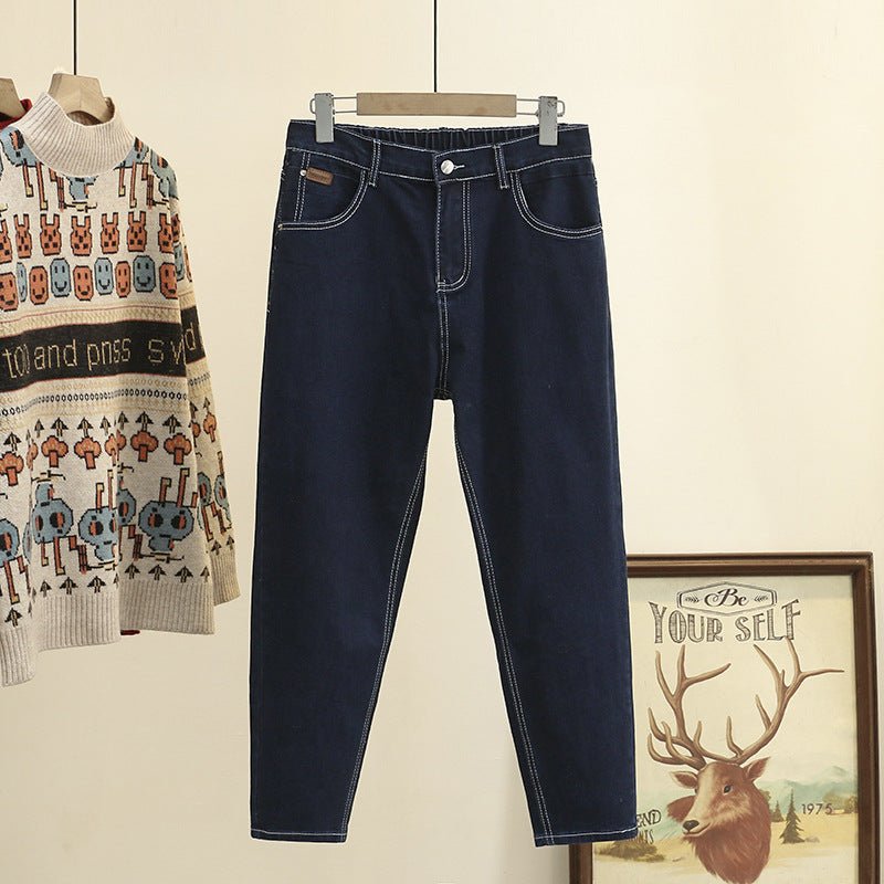 best Women's Fashion Slim Fit Topstitched Harem Jeans 0 shop online at M2K Trends for