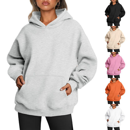 best Women's Oversized Hoodies Fleece Loose Sweatshirts With Pocket Long Sleeve Pullover Hoodies Sweaters Winter Fall Outfits Sports Clothes 4 shop online at M2K Trends for