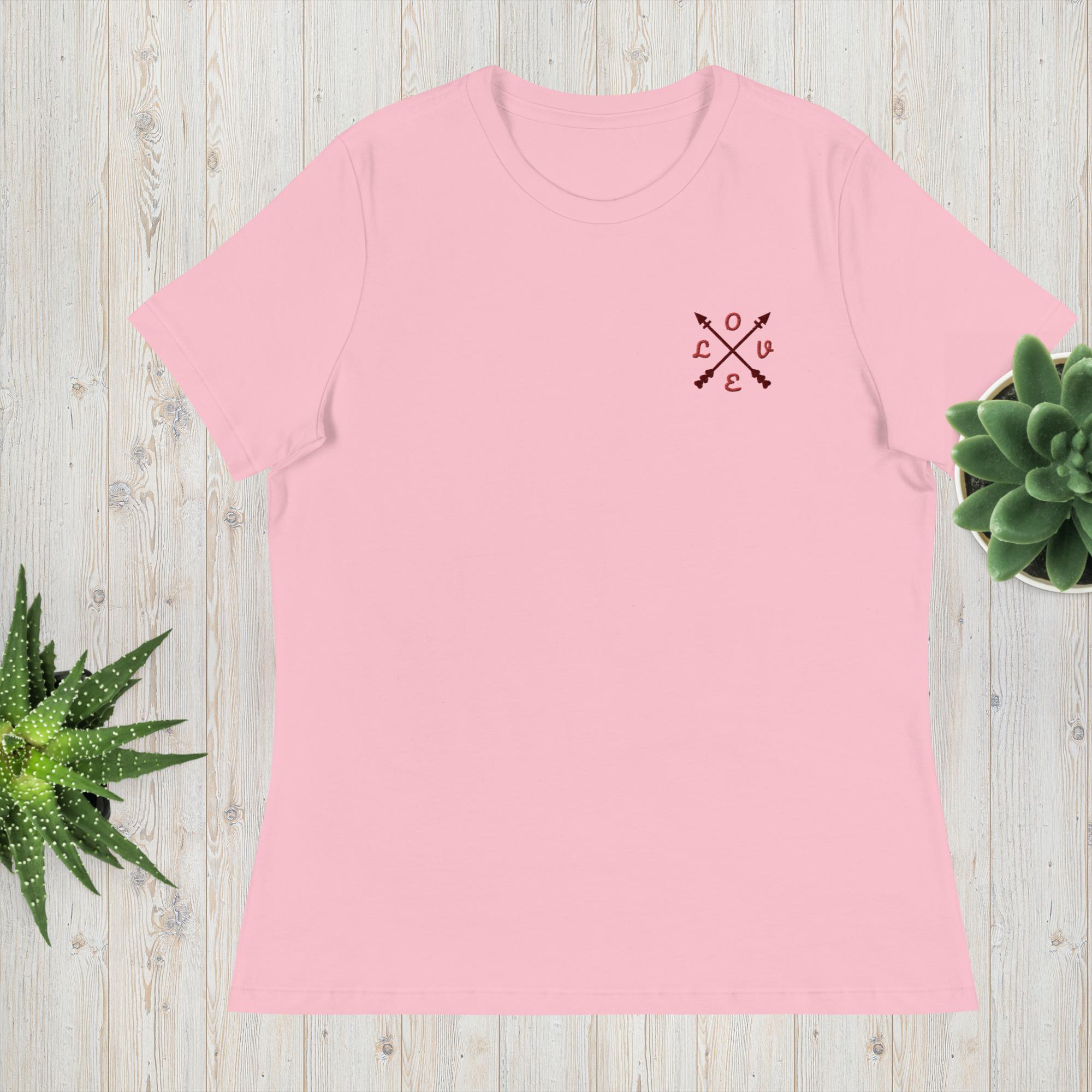 best Women's Relaxed love T-Shirt T-shirt shop online at M2K Trends for Casual wear Graphic tees
